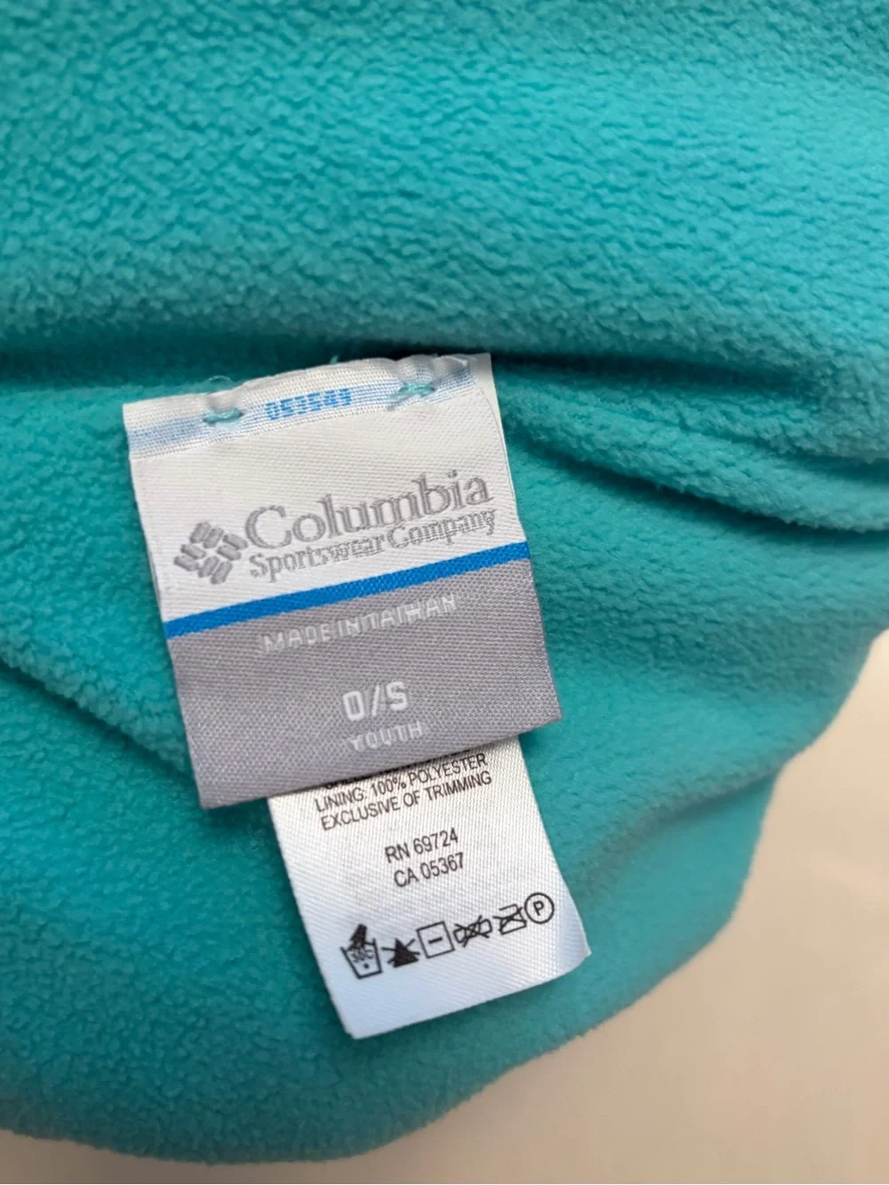 Columbia Kids' Purple & Teal Heart Knit Fleece Beanie, Girls O/S - NWT